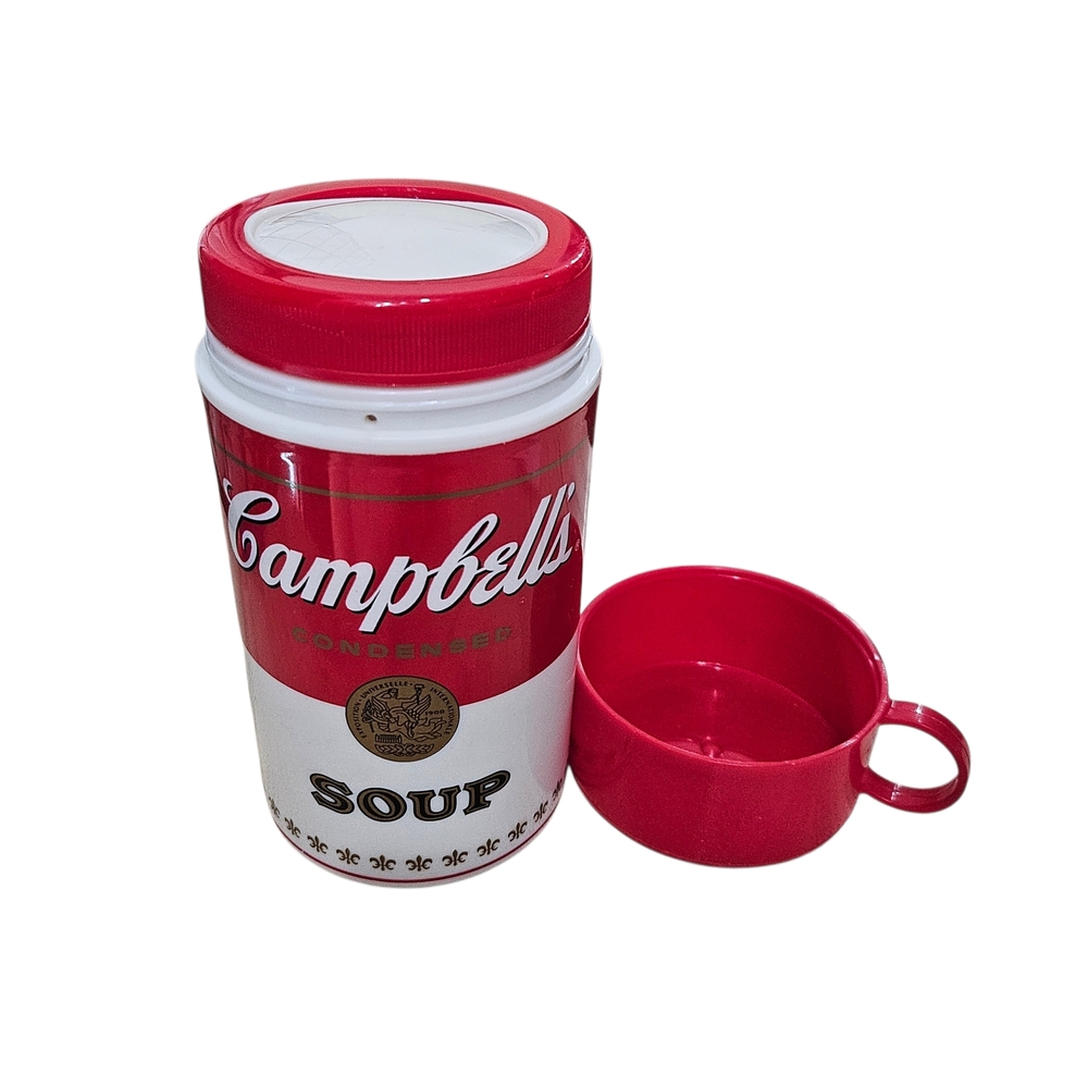 Campbell's 1998 Vintage Plastic Insulated Soup Can Thermos - Picture 2 of 2